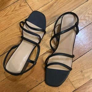 2 inch healed strappy sandals